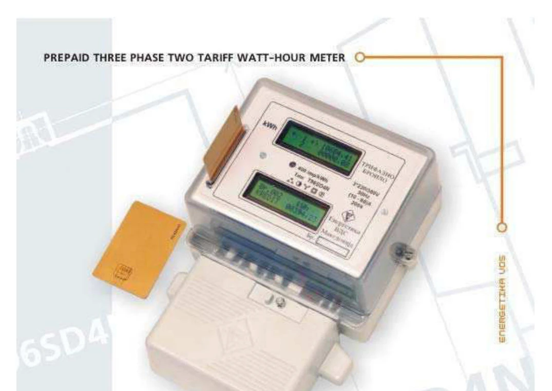 T96SD4N Prepaid Three Phase Two Tariff Meter